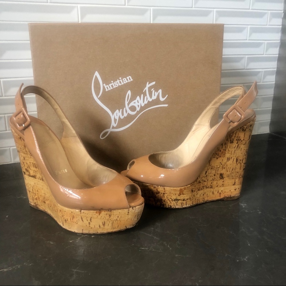 Christian Louboutin Cork Wedges